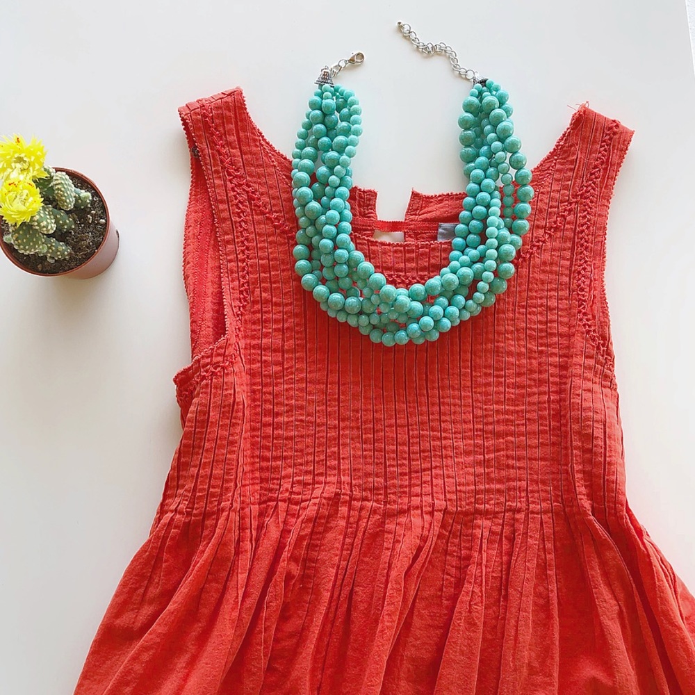 Turquoise Statement Necklace - Picture 3 of 4